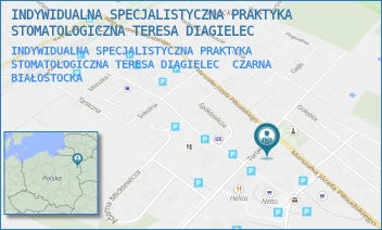 INDYWIDUALNA SPECJALISTYCZNA PRAKTYKA STOMATOLOGICZNA TERESA DIAGIELEC - INDYWIDUALNA SPECJALISTYCZNA PRAKTYKA STOMATOLOGICZNA TERESA DIAGIELEC - TOROWA 1,  CZARNA BIAŁOSTOCKA