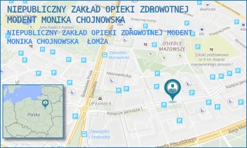 NIEPUBLICZNY ZAKŁAD OPIEKI ZDROWOTNEJ MODENT MONIKA CHOJNOWSKA - NIEPUBLICZNY ZAKŁAD OPIEKI ZDROWOTNEJ MODENT MONIKA CHOJNOWSKA - KS. JANUSZA I 7C,  ŁOMŻA