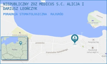 PORADNIA STOMATOLOGICZNA - NIEPUBLICZNY ZOZ MEDICUS S.C. ALICJA I DARIUSZ LEOŃCZYK - ZABIELSKIEGO 6,  RAJGRÓD