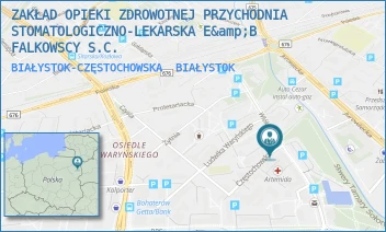 BIAŁYSTOK-CZĘSTOCHOWSKA - ZAKŁAD OPIEKI ZDROWOTNEJ PRZYCHODNIA STOMATOLOGICZNO-LEKARSKA E&B FALKOWSCY S.C. - CZĘSTOCHOWSKA 18/II, BIAŁYSTOK
