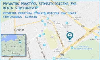 PRYWATNA PRAKTYKA STOMATOLOGICZNA EWA BEATA STRYCHARSKA - PRYWATNA PRAKTYKA STOMATOLOGICZNA EWA BEATA STRYCHARSKA - ZAMBROWSKA 14,  KLEOSIN