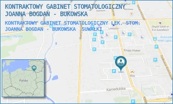 KONTRAKTOWY GABINET STOMATOLOGICZNY LEK. STOM. JOANNA BOGDAN - BUKOWSKA - KONTRAKTOWY GABINET STOMATOLOGICZNY JOANNA BOGDAN - BUKOWSKA - EMILII PLATER 15/2C,  SUWAŁKI