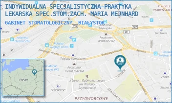 GABINET STOMATOLOGICZNY - INDYWIDUALNA SPECJALISTYCZNA PRAKTYKA LEKARSKA SPEC.STOM.ZACH. MARIA MEJNHARD - STOŁECZNA 2 B/2/6,  BIAŁYSTOK