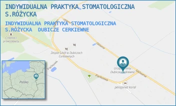 INDYWIDUALNA PRAKTYKA STOMATOLOGICZNA S.RÓŻYCKA - INDYWIDUALNA PRAKTYKA STOMATOLOGICZNA  S.RÓŻYCKA - GŁÓWNA 63,  DUBICZE CERKIEWNE
