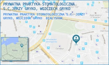 PRYWATNA PRAKTYKA STOMATOLOGICZNA S.C. JERZY GRYKO, WOJCIECH GRYKO - PRYWATNA PRAKTYKA STOMATOLOGICZNA S.C.JERZY GRYKO, WOJCIECH GRYKO - SŁONECZNIKOWA 21,  BIAŁYSTOK