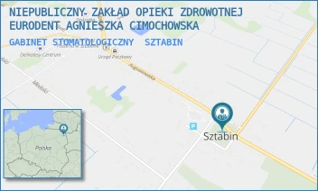 GABINET STOMATOLOGICZNY - NIEPUBLICZNY ZAKŁAD OPIEKI ZDROWOTNEJ EURODENT AGNIESZKA CIMOCHOWSKA - AUGUSTOWSKA 45/1,  SZTABIN