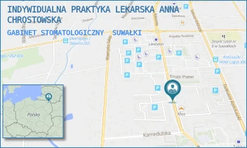 GABINET STOMATOLOGICZNY - INDYWIDUALNA PRAKTYKA LEKARSKA ANNA CHROSTOWSKA - EMILII PLATER 12,  SUWAŁKI