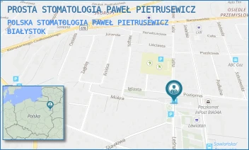 POLSKA STOMATOLOGIA PAWEŁ PIETRUSEWICZ - PROSTA STOMATOLOGIA PAWEŁ PIETRUSEWICZ - POZIOMA 2A/3U,  BIAŁYSTOK