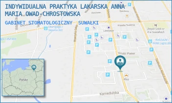 GABINET STOMATOLOGICZNY - INDYWIDUALNA PRAKTYKA LAKARSKA ANNA MARIA OWAD-CHROSTOWSKA - EMILII PLATER 12,  SUWAŁKI