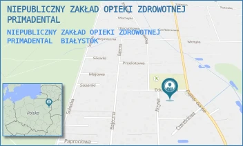 NIEPUBLICZNY ZAKŁAD OPIEKI ZDROWOTNEJ PRIMADENTAL - NIEPUBLICZNY ZAKŁAD OPIEKI ZDROWOTNEJ PRIMADENTAL - EDUKACYJNA 1 B,  BIAŁYSTOK
