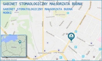 GABINET STOMATOLOGICZNY MAŁGORZATA BUDNA - GABINET STOMAOLOGICZNY MAŁGORZATA BUDNA - JULIUSZA SŁOWACKIEGO 6,  MOŃKI