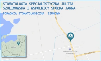 PORADNIA STOMATOLOGICZNA - STOMATOLOGIA SPECJALISTYCZNA SZULIMOWSKA, SUCHAR SPÓŁKA JAWNA - 1 MAJA 62, SZUMOWO