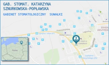 GABINET STOMATOLOGICZNY - GAB. STOMAT. KATARZYNA SZNURKOWSKA-POPŁAWSKA - SZPITALNA 66/-,  SUWAŁKI