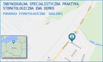 PORADNIA STOMATOLOGICZNA - INDYWIDUALNA SPECJALISTYCZNA PRAKTYKA STOMATOLOGICZNA EWA DEMKO - UL. STRUMYKOWA 12,  SADLINKI