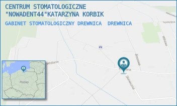 GABINET STOMATOLOGICZNY DREWNICA - CENTRUM STOMATOLOGICZNE "NOWADENT44"KATARZYNA KORBIK - UL. WIŚLANA 25/2,  DREWNICA