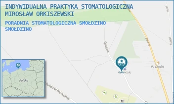 PORADNIA STOMATOLOGICZNA SMOŁDZINO - INDYWIDUALNA PRAKTYKA STOMATOLOGICZNA MIROSŁAW ORKISZEWSKI - UL. OGRODOWA 12,  SMOŁDZINO