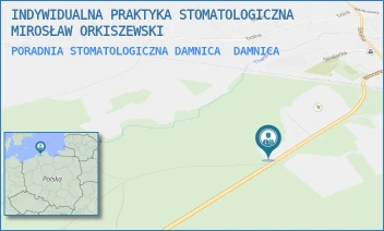PORADNIA STOMATOLOGICZNA DAMNICA - INDYWIDUALNA PRAKTYKA STOMATOLOGICZNA MIROSŁAW ORKISZEWSKI - UL. WINCENTEGO WITOSA 1A,  DAMNICA