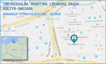PORADNIA STOMATOLOGICZNA - INDYWIDUALNA PRAKTYKA LEKARSKA MAGDA FOLTYN-OWSIANA - UL. TYTUSA CHAŁUBIŃSKIEGO 13,  GDAŃSK