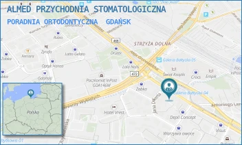 PORADNIA ORTODONTYCZNA - ALMED PRZYCHODNIA STOMATOLOGICZNA - AL. GRUNWALDZKA 142,  GDAŃSK