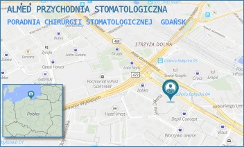 PORADNIA CHIRURGII STOMATOLOGICZNEJ - ALMED PRZYCHODNIA STOMATOLOGICZNA - AL. GRUNWALDZKA 142,  GDAŃSK