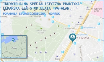 PORADNIA STOMATOLOGICZNA - INDYWIDUALNA SPECJALISTYCZNA PRAKTYKA LEKARSKA LEK.STOM.BEATA  PATALAN - UL. ZBIGNIEWA BURZYŃSKIEGO 1/19,  GDAŃSK