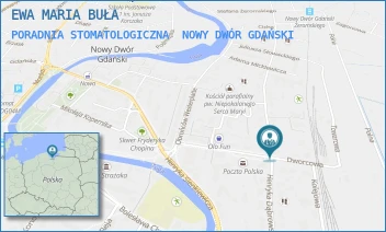 PORADNIA STOMATOLOGICZNA - EWA MARIA BUŁA - UL. DWORCOWA 23,  NOWY DWÓR GDAŃSKI