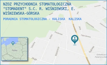 PORADNIA STOMATOLOGICZNA - KALISKA - NZOZ PRZYCHODNIA STOMATOLOGICZNA "STOMADENT" S.C. R. WIŚNIEWSKI, E. WIŚNIEWSKA-GÓRSKA - UL. NOWOWIEJSKA 5,  KALISKA