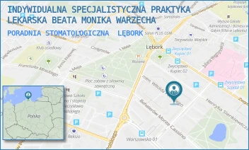 PORADNIA STOMATOLOGICZNA - INDYWIDUALNA SPECJALISTYCZNA PRAKTYKA LEKARSKA BEATA MONIKA WARZECHA - UL. RTM. WITOLDA PILECKIEGO 1/2,  LĘBORK