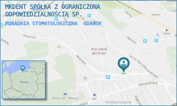 PORADNIA STOMATOLOGICZNA - MKDENT SPÓŁKA Z OGRANICZONA ODPOWIEDZIALNOŚCIĄ - UL. SKARPOWA 3,  GDAŃSK