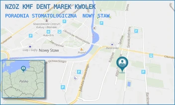 PORADNIA STOMATOLOGICZNA - NZOZ KMF DENT MAREK KWOLEK - UL. GEN. JÓZEFA BEMA 9/3,  NOWY STAW
