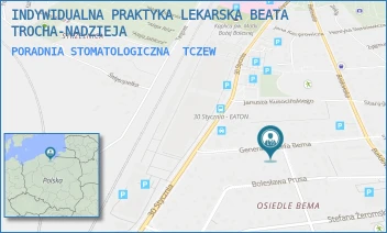 PORADNIA STOMATOLOGICZNA - INDYWIDUALNA PRAKTYKA LEKARSKA BEATA TROCHA-NADZIEJA - UL. GEN. JÓZEFA BEMA 22,  TCZEW
