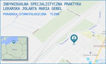 PORADNIA STOMATOLOGICZNA - INDYWIDUALNA SPECJALISTYCZNA PRAKTYKA LEKARSKA JOLANTA MARIA GEBEL - UL. OBROŃCÓW TCZEWA 44,  TCZEW