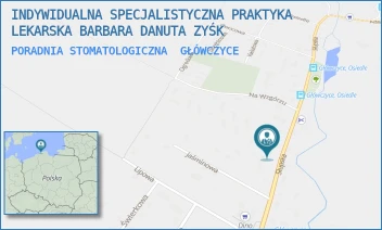 PORADNIA STOMATOLOGICZNA - INDYWIDUALNA SPECJALISTYCZNA PRAKTYKA LEKARSKA BARBARA DANUTA ZYŚK - UL. SŁUPSKA 9,  GŁÓWCZYCE