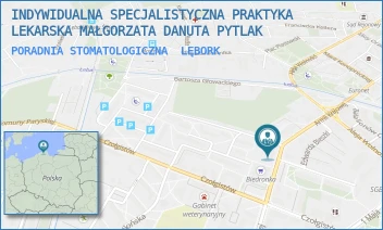 PORADNIA STOMATOLOGICZNA - INDYWIDUALNA SPECJALISTYCZNA PRAKTYKA LEKARSKA MAŁGORZATA DANUTA PYTLAK - UL. ARMII KRAJOWEJ 32,  LĘBORK