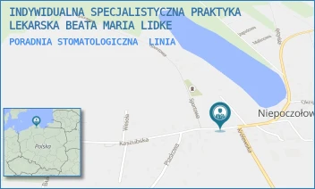 PORADNIA STOMATOLOGICZNA - INDYWIDUALNA SPECJALISTYCZNA PRAKTYKA LEKARSKA BEATA MARIA LIDKE - UL. KASZUBSKA 15,  LINIA