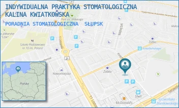 PORADNIA STOMATOLOGICZNA - INDYWIDUALNA PRAKTYKA STOMATOLOGICZNA KALINA KWIATKOWSKA - KSIĘŻNEJ ZOFII 2,  SŁUPSK