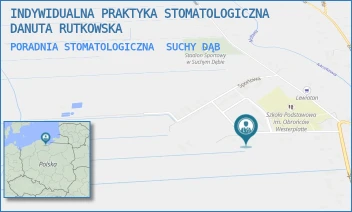PORADNIA STOMATOLOGICZNA - INDYWIDUALNA PRAKTYKA STOMATOLOGICZNA DANUTA RUTKOWSKA - UL. SPORTOWA 39C,  SUCHY DĄB