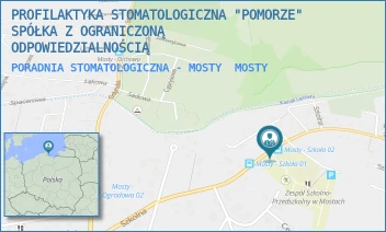 PORADNIA STOMATOLOGICZNA - MOSTY - PROFILAKTYKA STOMATOLOGICZNA "POMORZE" SPÓŁKA Z OGRANICZONĄ ODPOWIEDZIALNOŚCIĄ - UL. SZKOLNA 16,  MOSTY