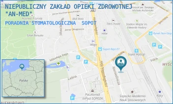 PORADNIA STOMATOLOGICZNA - NIEPUBLICZNY ZAKŁAD OPIEKI ZDROWOTNEJ "AN-MED" - UL. JANA Z KOLNA 35,  SOPOT