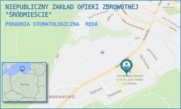 PORADNIA STOMATOLOGICZNA - NIEPUBLICZNY ZAKŁAD OPIEKI ZDROWOTNEJ "ŚRÓDMIEŚCIE" - UL. GNIEWOWSKA 33,  REDA
