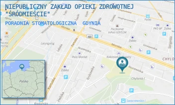 PORADNIA STOMATOLOGICZNA - NIEPUBLICZNY ZAKŁAD OPIEKI ZDROWOTNEJ "ŚRÓDMIEŚCIE" - UL. ROZEWSKA 33,  GDYNIA