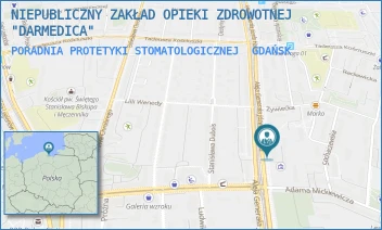 PORADNIA PROTETYKI STOMATOLOGICZNEJ - NIEPUBLICZNY ZAKŁAD OPIEKI ZDROWOTNEJ "DARMEDICA" - UL. AL. HALLERA 117,  GDAŃSK