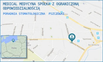 PORADNIA STOMATOLOGICZNA - MEDICAL MEDYCYNA SPÓŁKA Z OGRANICZONĄ ODPOWIEDZIALNOŚCIĄ - UL. SPORTOWA 1B,  PSZCZÓŁKI