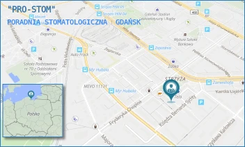 PORADNIA STOMATOLOGICZNA - "PRO-STOM" - UL. KS. BERNARDA SYCHTY 12,  GDAŃSK