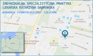 PORADNIA STOMATOLOGICZNA - INDYWIDUALNA SPECJALISTYCZNA PRAKTYKA LEKARSKA KATARZYNA DĄBROWSKA - UL. UL.SOBIESKIEGO10 [BRAK],  CZŁUCHÓW