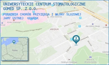 PORADNIA CHORÓB PRZYZĘBIA I BŁONY ŚLUZOWEJ JAMY USTNEJ - UNIWERSYTECKIE CENTRUM STOMATOLOGICZNE GUMED SP. Z O.O. - UL. E.ORZESZKOWEJ 18,  GDAŃSK