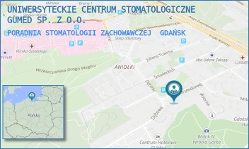 PORADNIA STOMATOLOGII ZACHOWAWCZEJ - UNIWERSYTECKIE CENTRUM STOMATOLOGICZNE GUMED SP. Z O.O. - UL. E.ORZESZKOWEJ 18,  GDAŃSK