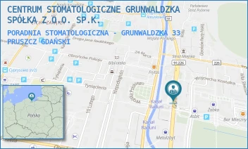 PORADNIA STOMATOLOGICZNA - GRUNWALDZKA 33 - CENTRUM STOMATOLOGICZNE GRUNWALDZKA SPÓŁKA Z O.O. SP.K. - GRUNWALDZKA 33,  PRUSZCZ GDAŃSKI
