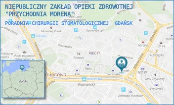 PORADNIA CHIRURGII STOMATOLOGICZNEJ - NIEPUBLICZNY ZAKŁAD OPIEKI ZDROWOTNEJ "PRZYCHODNIA MORENA" - UL. JAŚKOWA DOLINA 105,  GDAŃSK
