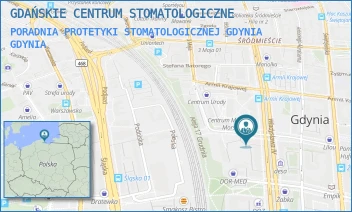 PORADNIA PROTETYKI STOMATOLOGICZNEJ GDYNIA - GDAŃSKIE CENTRUM STOMATOLOGICZNE - UL. OBROŃCÓW WYBRZEŻA 11,  GDYNIA